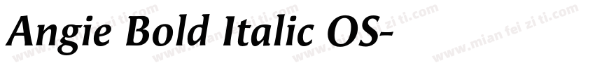 Angie Bold Italic OS字体转换